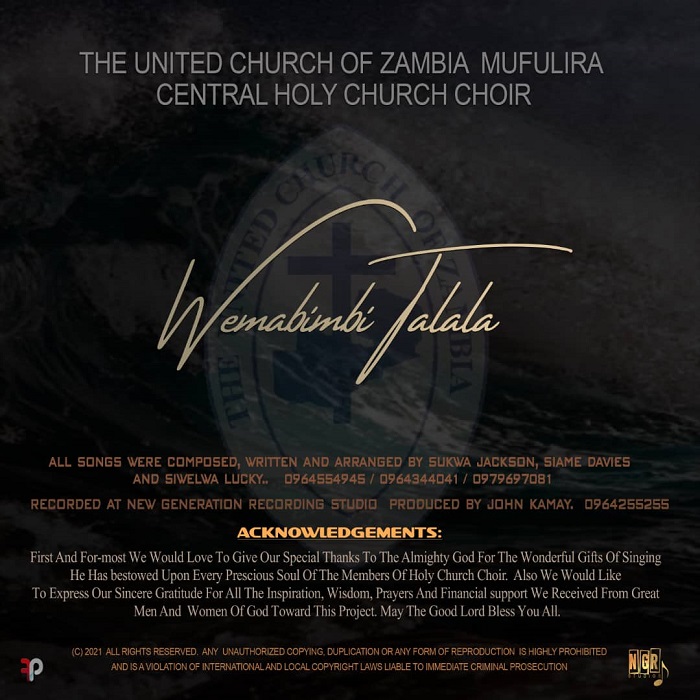 Holy church choir – Zambia Ichalo Chesu